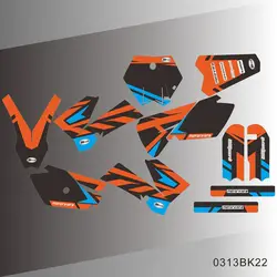 For KTM SX85 SX 85 2006 2007 2008 2009 2010 2011 2012 Graphics Decals Stickers Motorcycle Background Custom Number Name