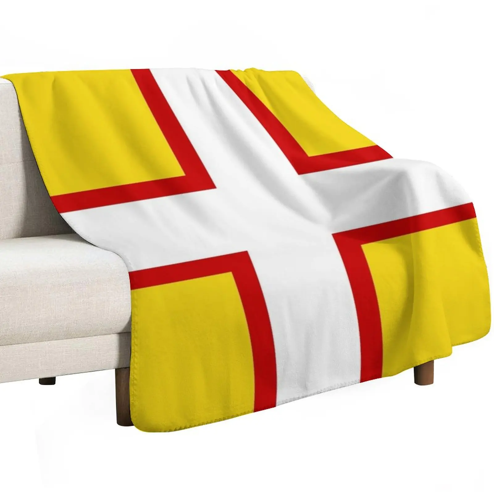 FLAG OF DORSET ENGLAND Throw Blanket Stylish Decor Blanket Gift for Friends Roommate