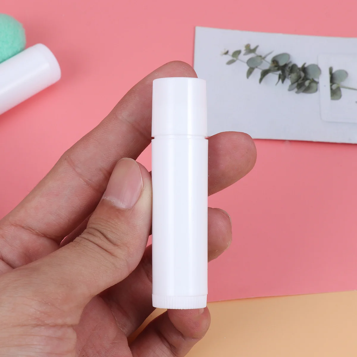 

25Pcs Lip Balm Tubes Natural Polypropylene 15 Oz Capacity for Crafts Empty Containers Clear Tubes Caps Included