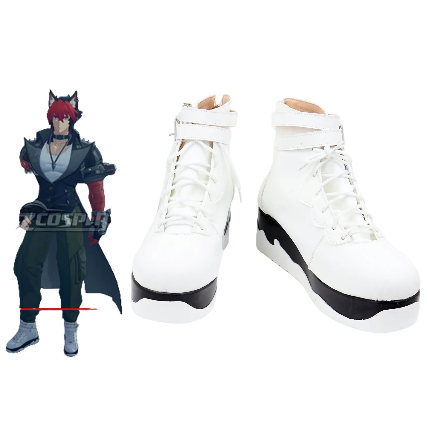 Zenless Zone Zero Komano Manato Cosplay Shoes Anime Accessories Cosplay Props PU Shoes Halloween Carnival Boots Custom Made