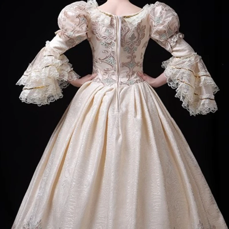 ยุโรปคลาสสิก Retro ยุโรปชุดกระโปรงศาล Stage Photo Group Party Catwalk ชุดผู้หญิง Vestidos Para Festas