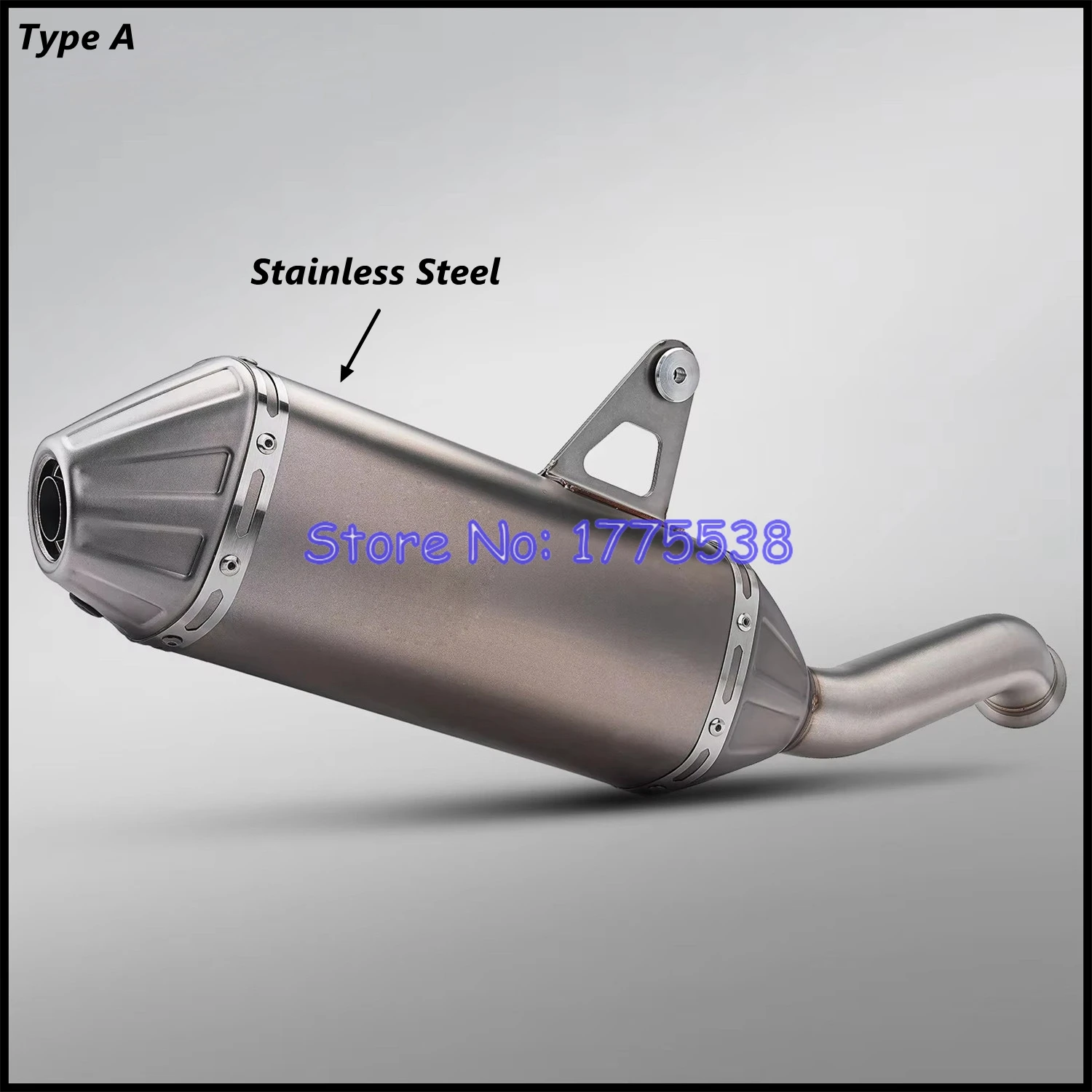 For CFMOTO 800MT 2021-2026 Motorcycle Exhaust Slip-on Mid Link Pipe Escape Moto Muffler Can Pot