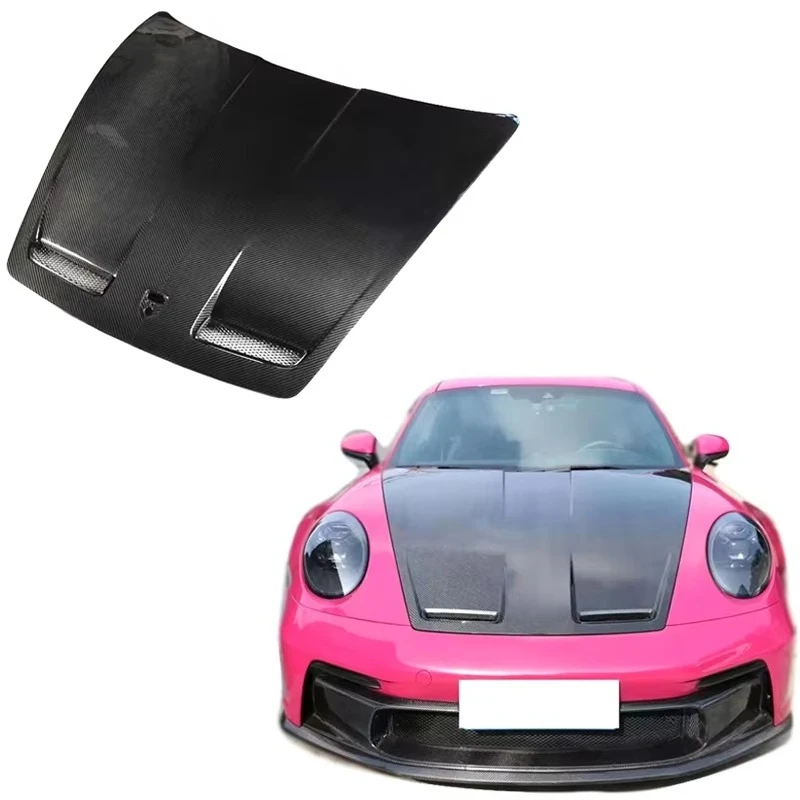

For 992 GT3 Style Dry Carbon Fiber Engine Hood Cover Front Lid Trunk Hood Bonnet for 911 992 Carrera Car Accessories