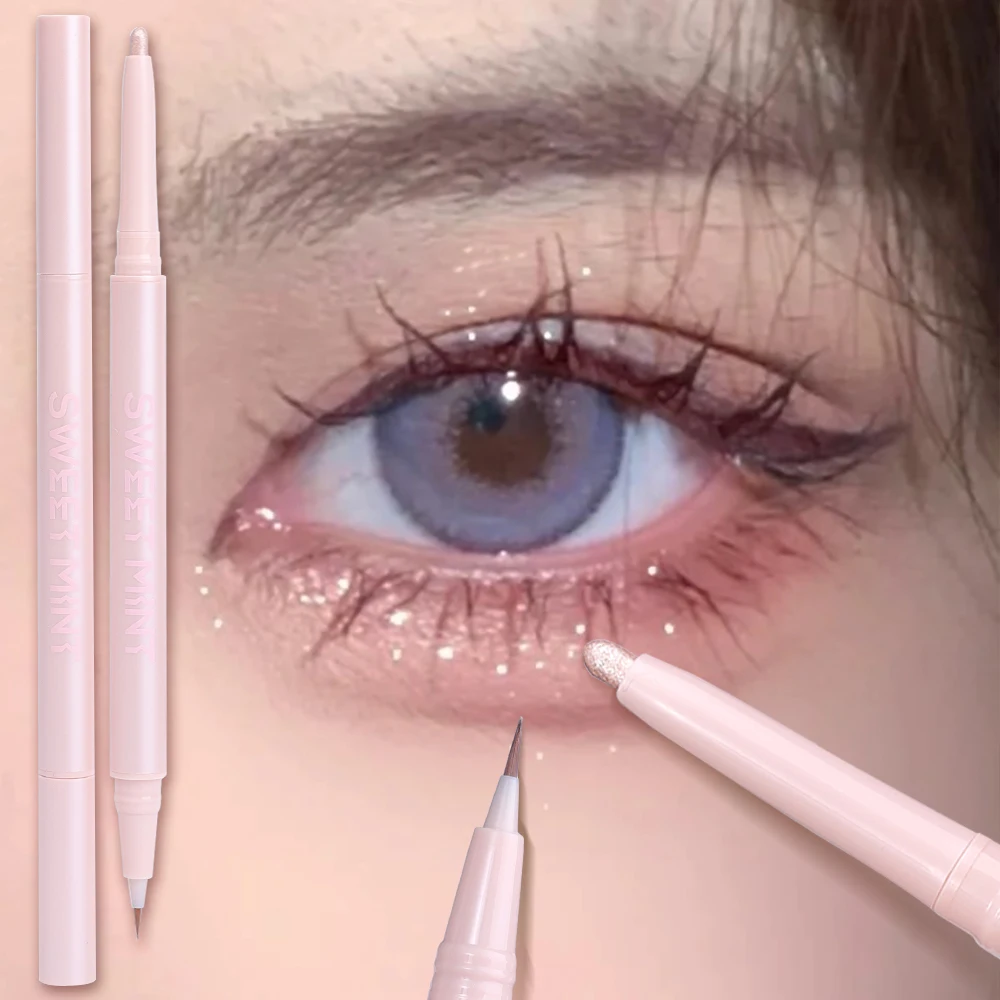 Liegende Seidenraupe Lidschatten Stift Matte Glitter Dauerhafte Wasserdichte Eyeliner Highlighter Bleistift Natürliche Erhellen Augenlid Koreanische Make-Up