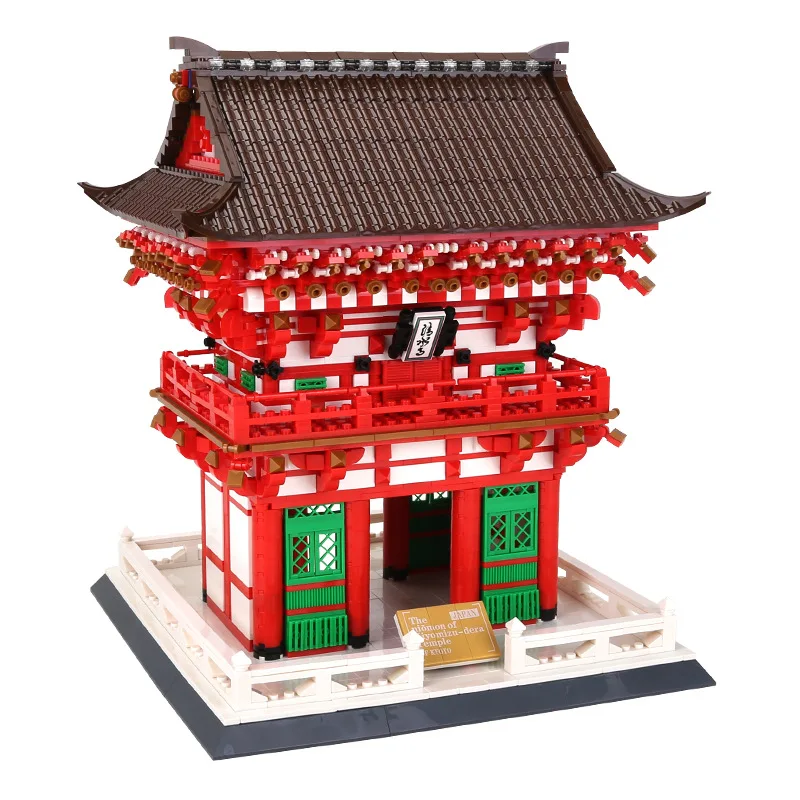 Wange Blocks Architecture Kiyomizu Temple Model Building Brick Beautiful House Juguetes Educational Toys for Children Gifts 6212