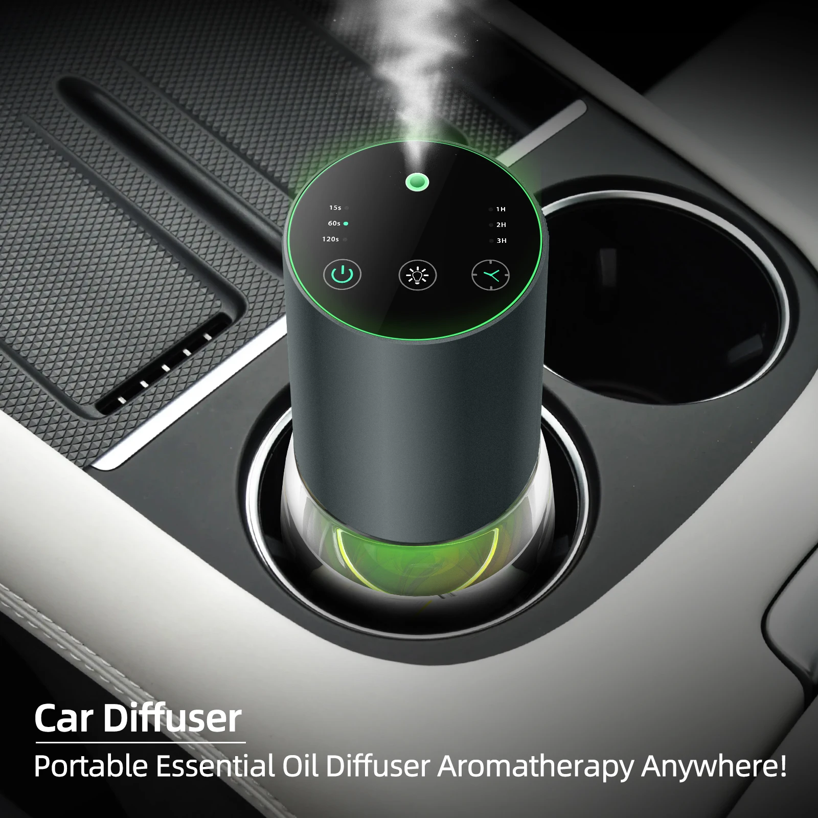 전기 100ML Type-c 물이없는 향기 아로마 디퓨저 공기 디퓨저 쿨 미스트 메이커 안개 7 색 Led 에센셜 오일 Difusor