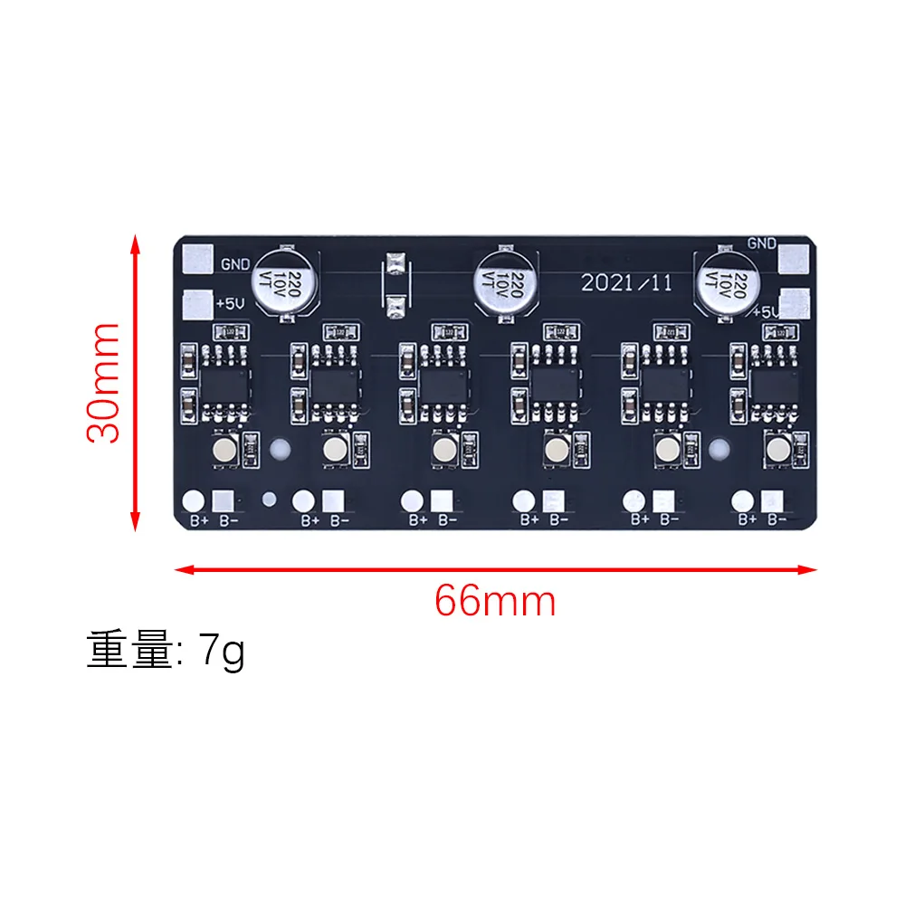 WAVGAT 6-position 4.2V3.7V independent charging array 18650 lithium battery charging circuit