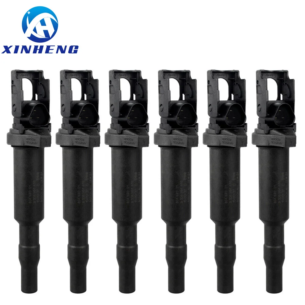 

6-piece Ignition Coils Set for BMW 325i 328i 330i 335i 525i 528i 530i 535i 3 5 Series X3 X5 Z4 OE# 12137594937 0221504470 UF592