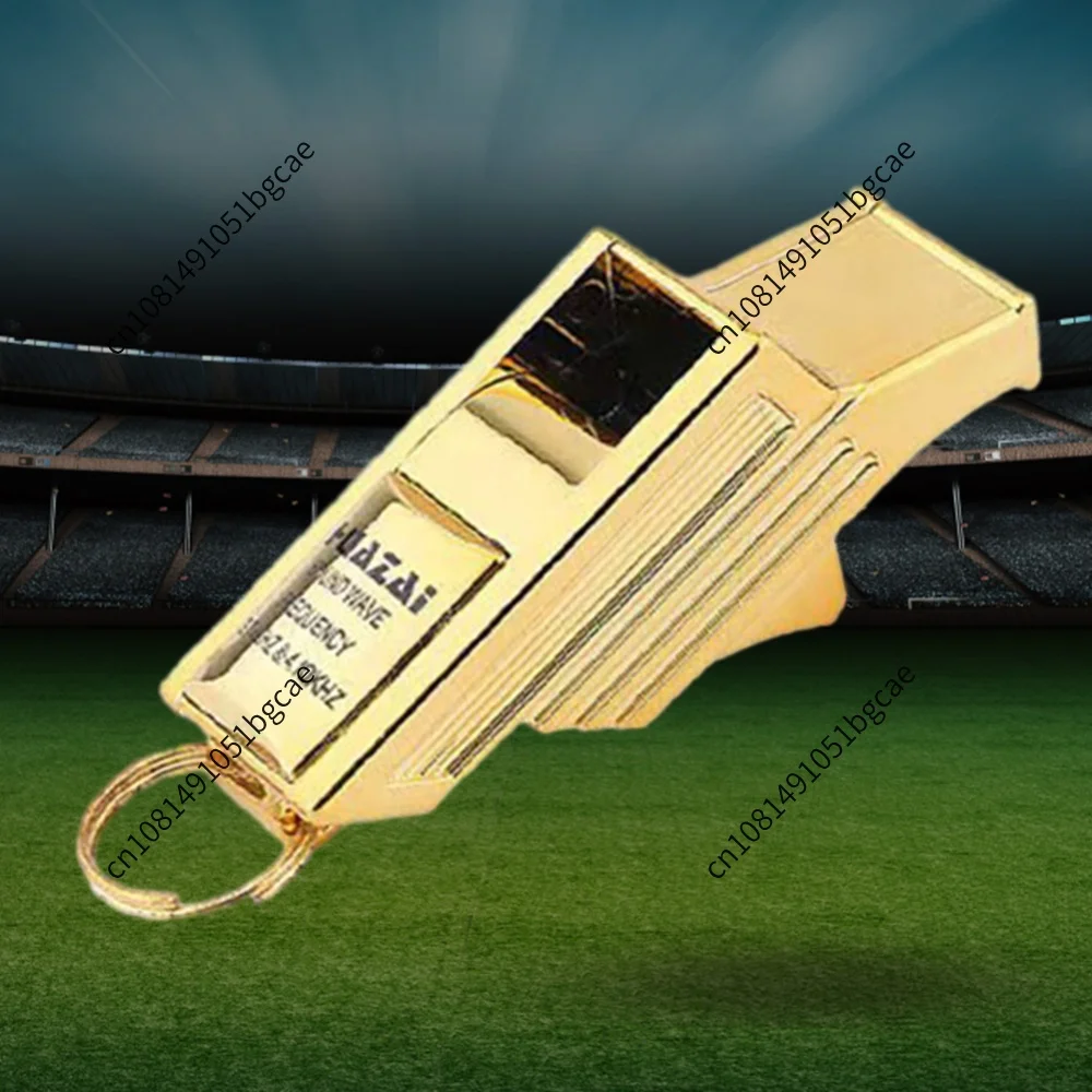 Professional Referee Whistle for Soccer Basketball Volleyball High Decibel ABS Plastic Coach Whistle with Lanyard Gold 2026