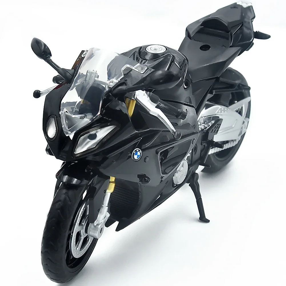 1/12 For BMW-S1000RR Racing Motorcycles Simulation Alloy Motorcycle Car Model With Helmet Sound and Light Collection Kids Toys