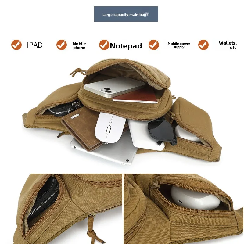 

New Outdoor Multi functional Invisible Waist Attachment Bag for Men's Sports Storage Waist Bag Outdoor Tool Kit
