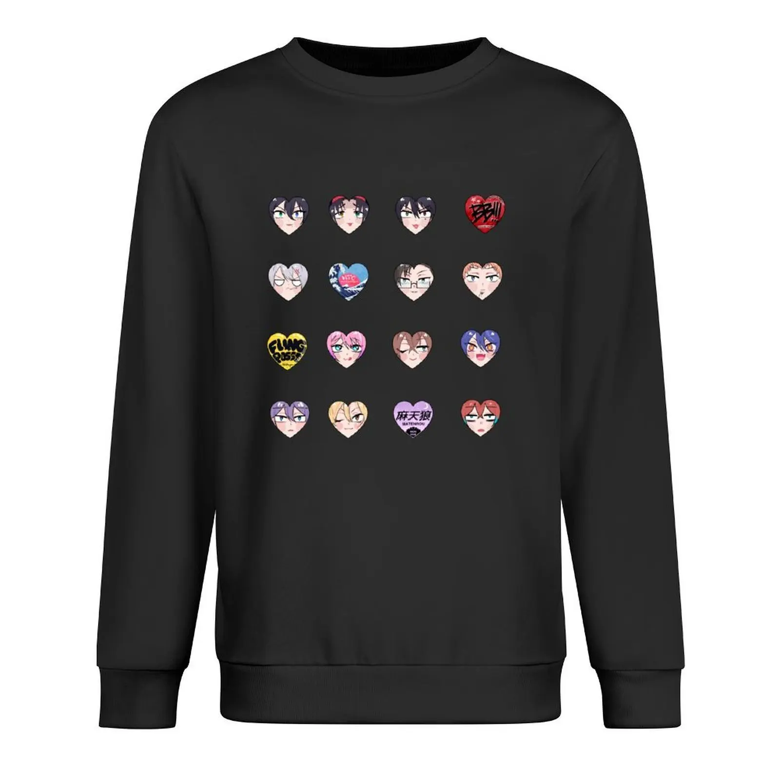 Hypnosis mic Hearts Pullover men's sweat-shirt set men's autumn clothes korean autumn clothes men wear winter man sweatshirt