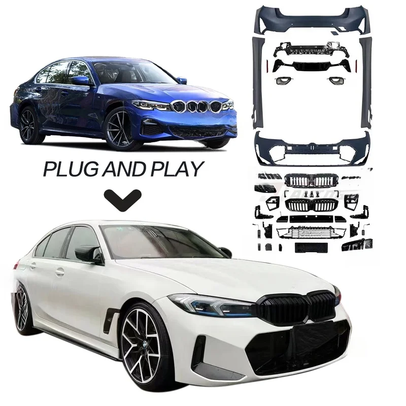 High Quality M-Tech Style Body Kit Fit 3 Series G20 2020-2022 Upgrade To 2023-2025 G20 LCI 2026 New Design Front Rear Bumper Ass