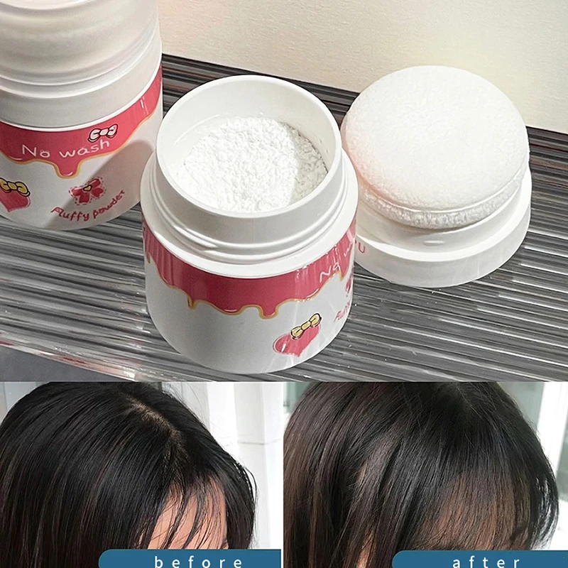 Hair mark powder cosmetic filling reissue artifact fluffy powder lazy powder powder control oil non-washing powder girl