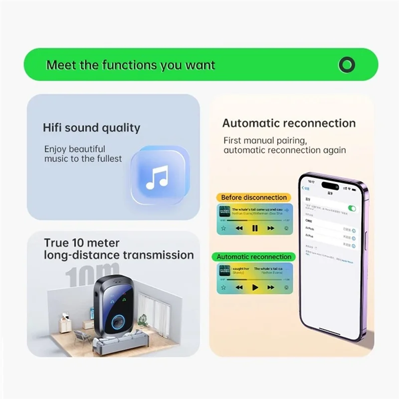 بلوتوث 5.4 محول بلوتوث 5.4 جهاز ريسيفر استقبال وإرسال 3.5 مللي متر AUX HIFI HD الكمون المنخفض طائرة سماعة لاسلكية تعمل بالبلوتوث محول Abgi