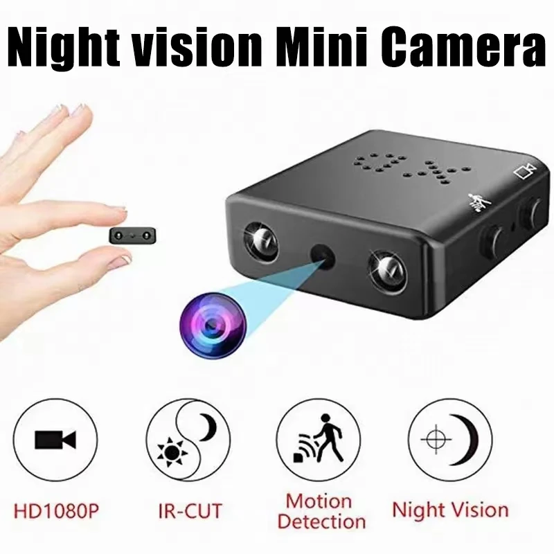 XD Monitor 1080P Mini Ip Cam Night Vision Camera IR-CUT Motion Detection Security Camcorder HD Video Recorder Built-in Battery