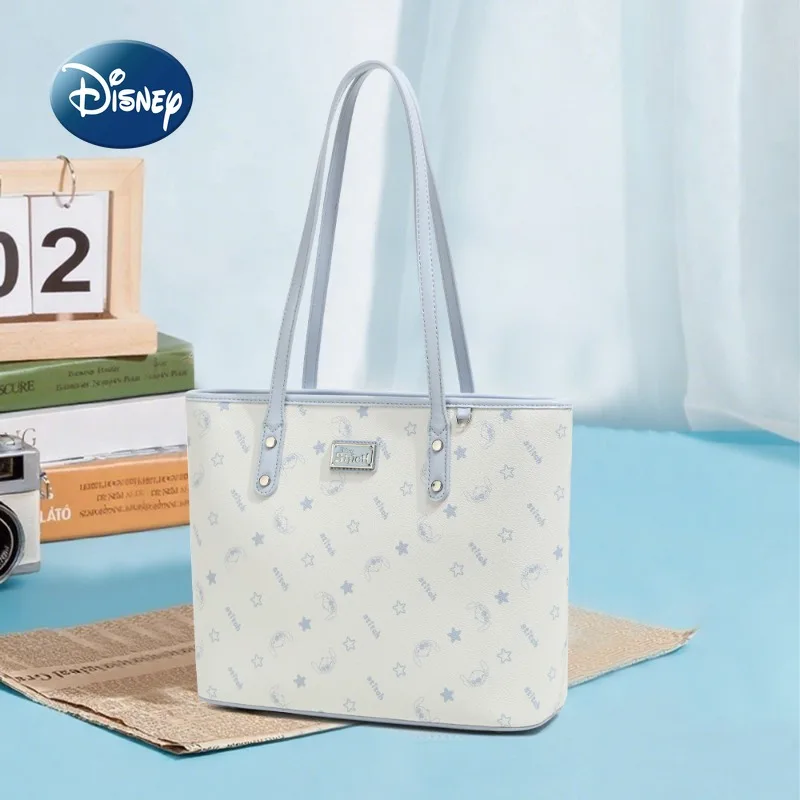 

Disney Stitch New Women's Handbag Luxury Brand Original Women's Shoulder Bag Large Capacity Leisure Travel Fashion Tote Bag
