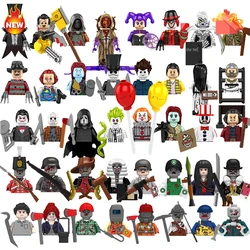 Horror Movie All Saints' Day Evil Spirits Figure Easter Electric Saw Zombie Moc Model Building Blocks Kids Toys Gifts Boys Girls