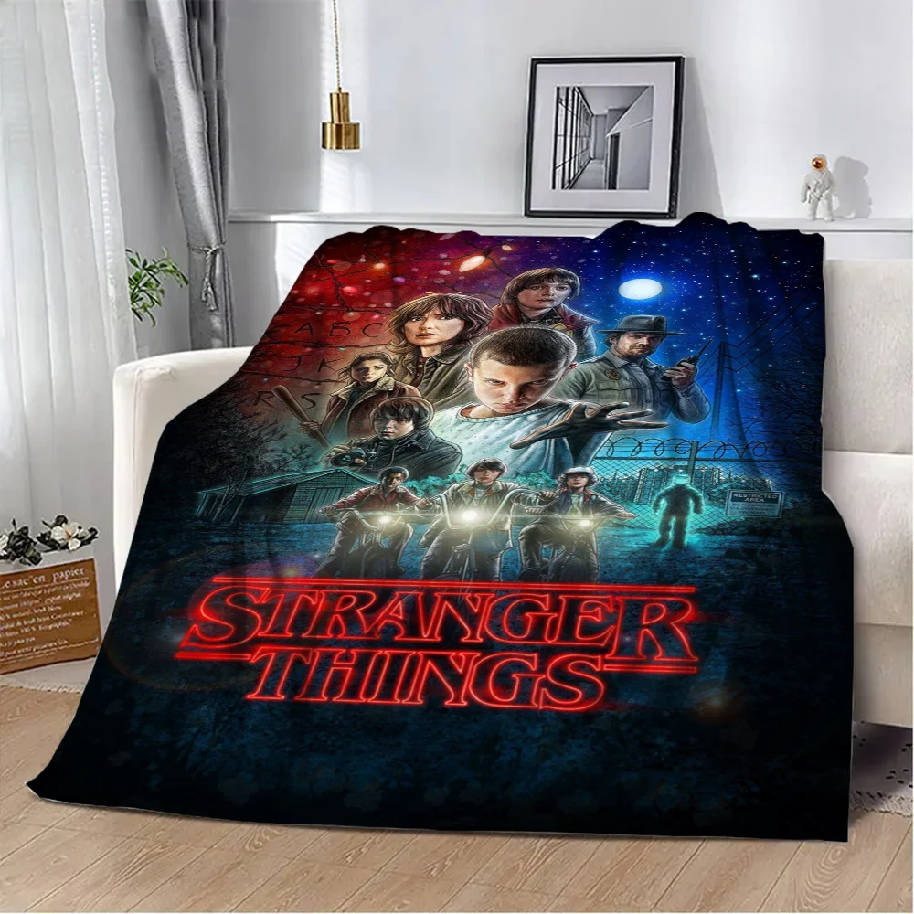 Stranger Things Sofa Cover Anuel Aa Lion Kennedy Genshin Impact Children's Blanket Fluffy Warm Winter Blankets & Throws Furry