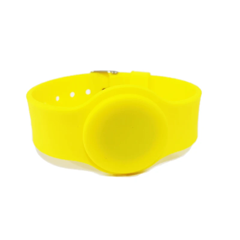 125Khz EM4100 read only RFID Silicone Wristband green color, band adjustable watch type