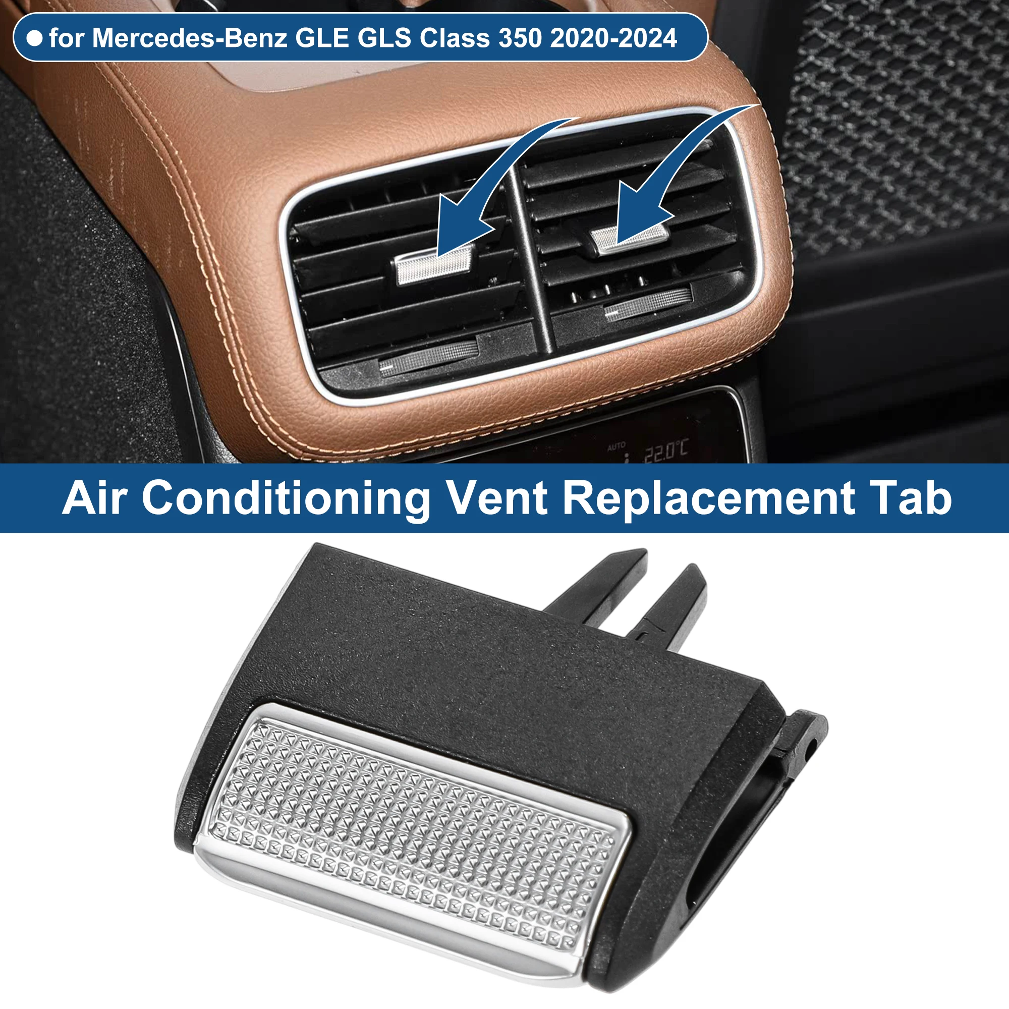 

UXCELL 1-комп. зажим для вентиляционного отверстия для задней центральной консоли Mercedes-Benz GLE GLS класса