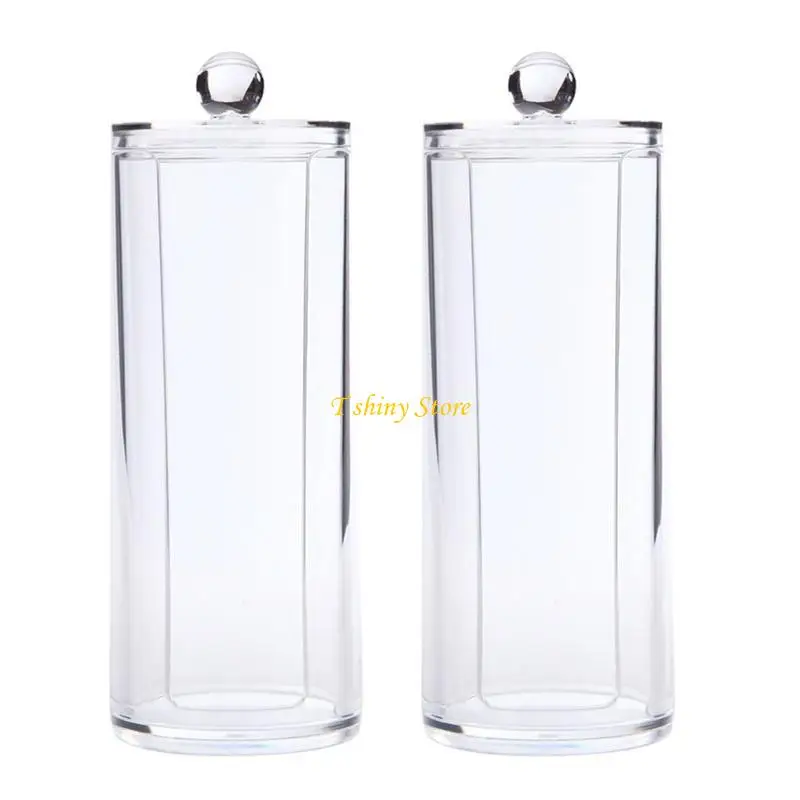 N58F Hair Ties Storage Clear Scrunchie Holder Stand Acrylic Scrunchie Holder Cotton Pads