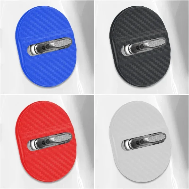 Universal Car Door Closing Shockproof Plastic Cushion Mute Shock Absorber Protective Covers Car Door Latch Accessories 4pcs