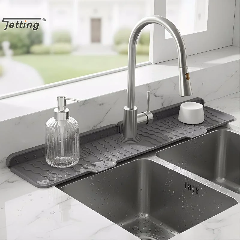 Kitchen Sink Splash Guard Faucet Mat Splash Catcher Handle Drip Catcher Tray Multipurpose For Kitchen Dish Drying Mats view 4