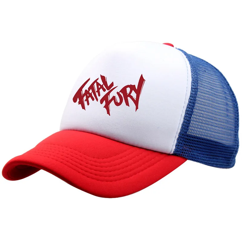 Street Game KOF Fatal Fury Terry Bogard Coser King of Fighters Baseball Cap Cosplay Adjustable Hat Sports Gift Boxer Prop