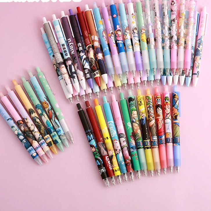 

150 Pcs Creative Students Press Gel Pens School Students Write Signature Pen Stationery for Examination