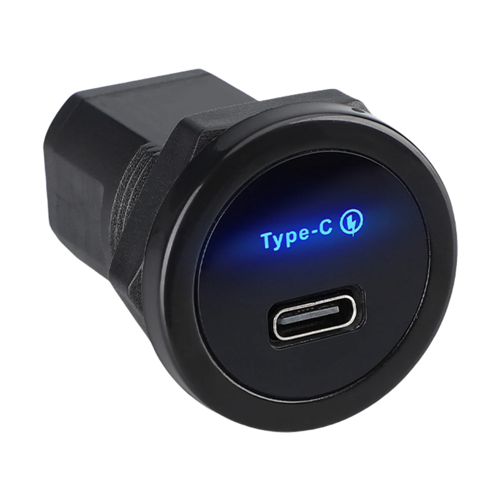 30 واط PD USB C مقبس شاحن السيارة 12 فولت/24 فولت شحن سريع USB-C مقبس الطاقة مقبس شاحن USB ل RV قارب شاحنة بحرية جولف #2