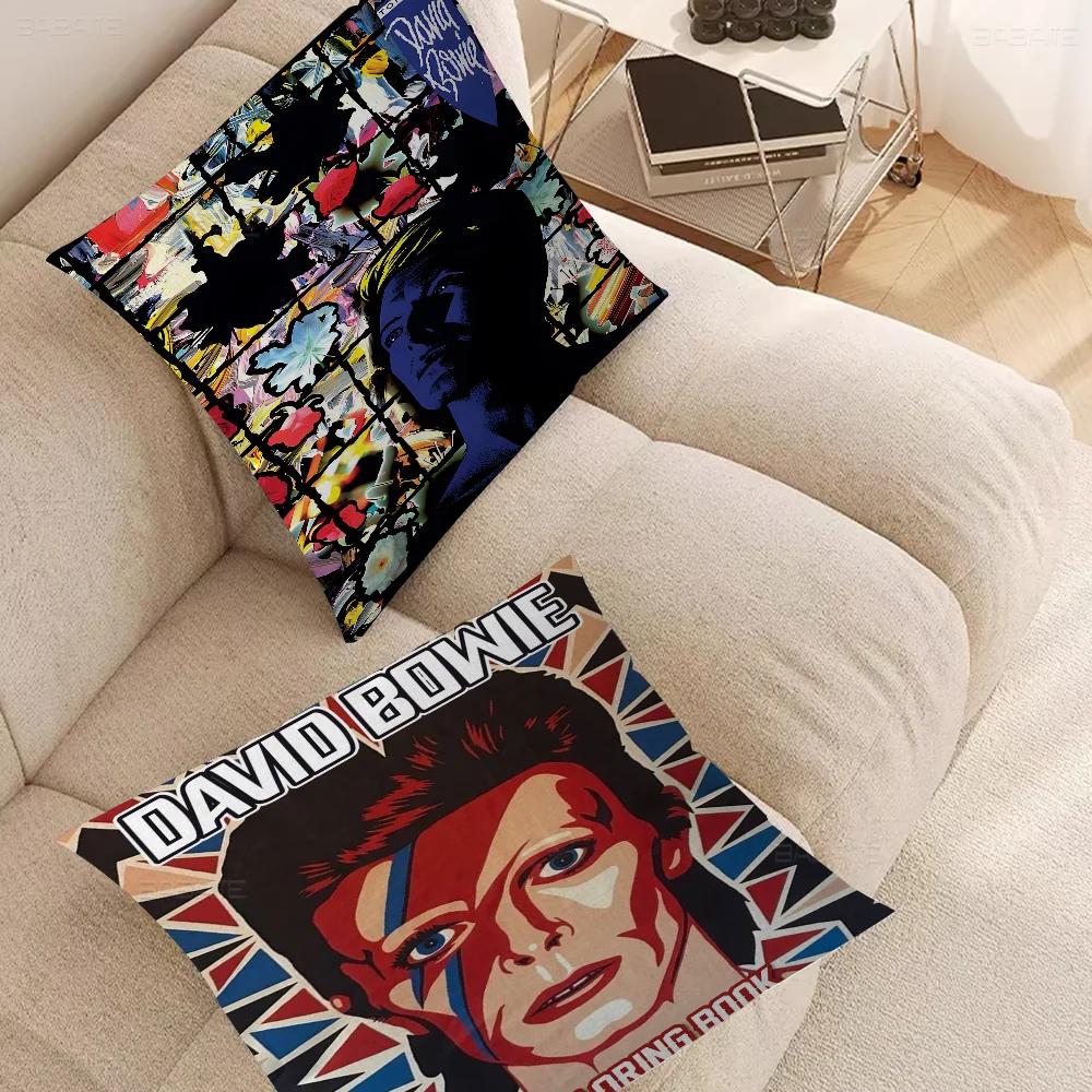 

1pc Square Pillow British Rock Singer David B-Bowie Pillow Anime Car Sofa Bed Head Pillow Cover Cushion Cover 45x45 cm Fashion