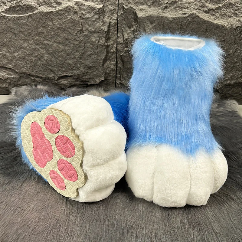 New Handmade Animal Claw Shoes Cosplay Halloween Party Costume Accessories Suitable for Anime Exhibitions Cute Bear Claw Plush - view 6