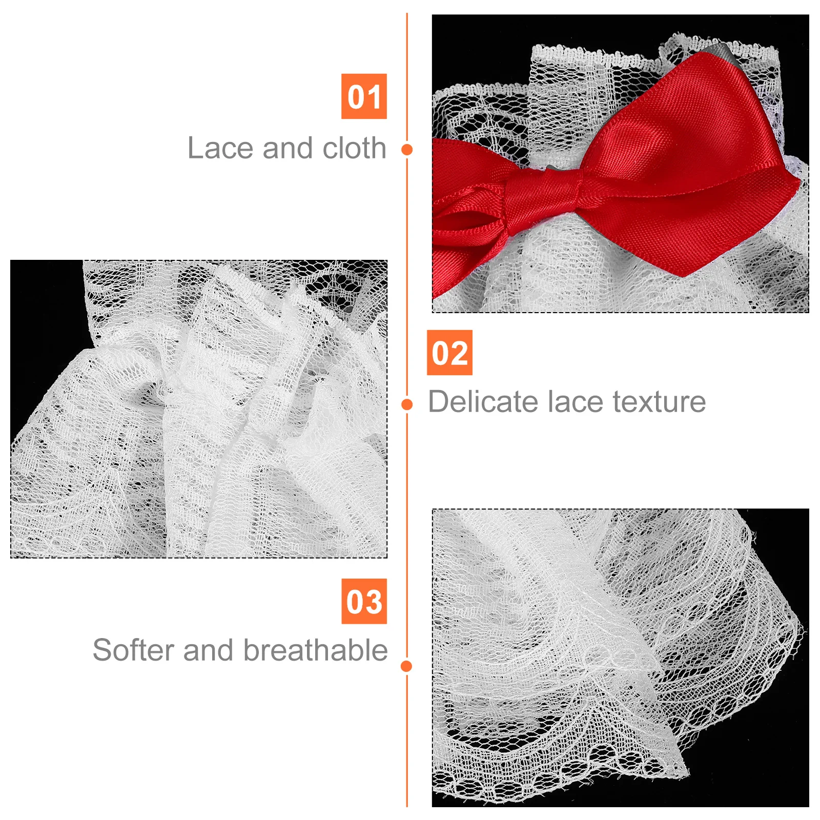 

1 пара женских кружевных манжет на запястья, мягкие дышащие нарукавники, аксессуары в готическом стиле для дня рождения, чаепития, свадьбы