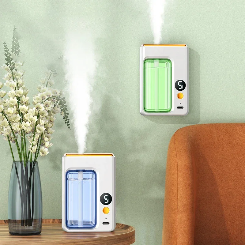 Automatische Diffuser Aromatherapie Auto Parfum Met Display Etherische Olie Luchtbevochtiger Badkamer Deodorisatie Luchtverfrisser Jasmijn