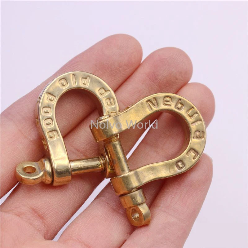 Stainless Steel Solid Brass Europe/Japan Style Metal Shackle Horseshoe Buckle With Screw For Bags Handbag Snap Ring Accessories