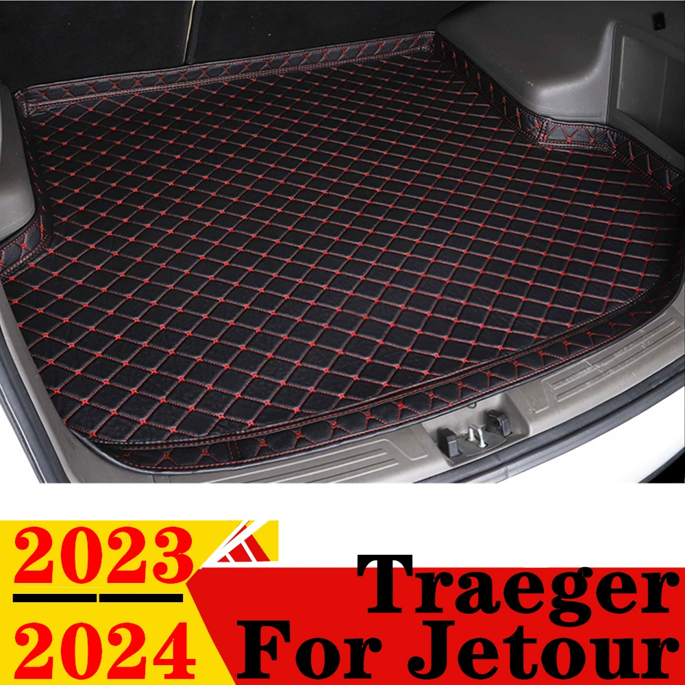 

Коврик багажник высокой боковой для Jetour Traeger 2024 2023, коврик для багажника заднего багажника, защитный коврик, аксессуары для интерьера