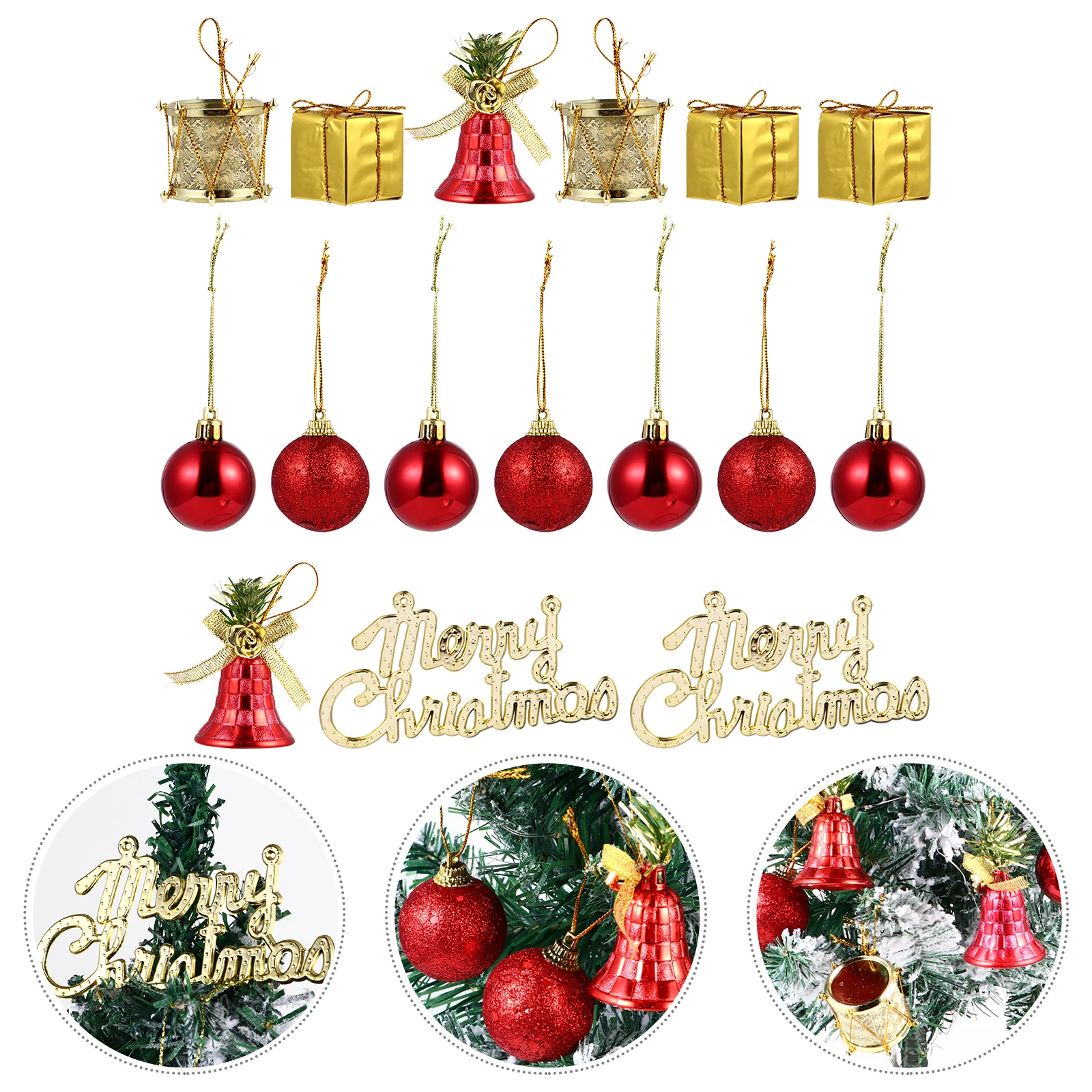 

32 Pcs Christmas Tree Decoration Set Decorations Supplies Festive Ornaments Hanging