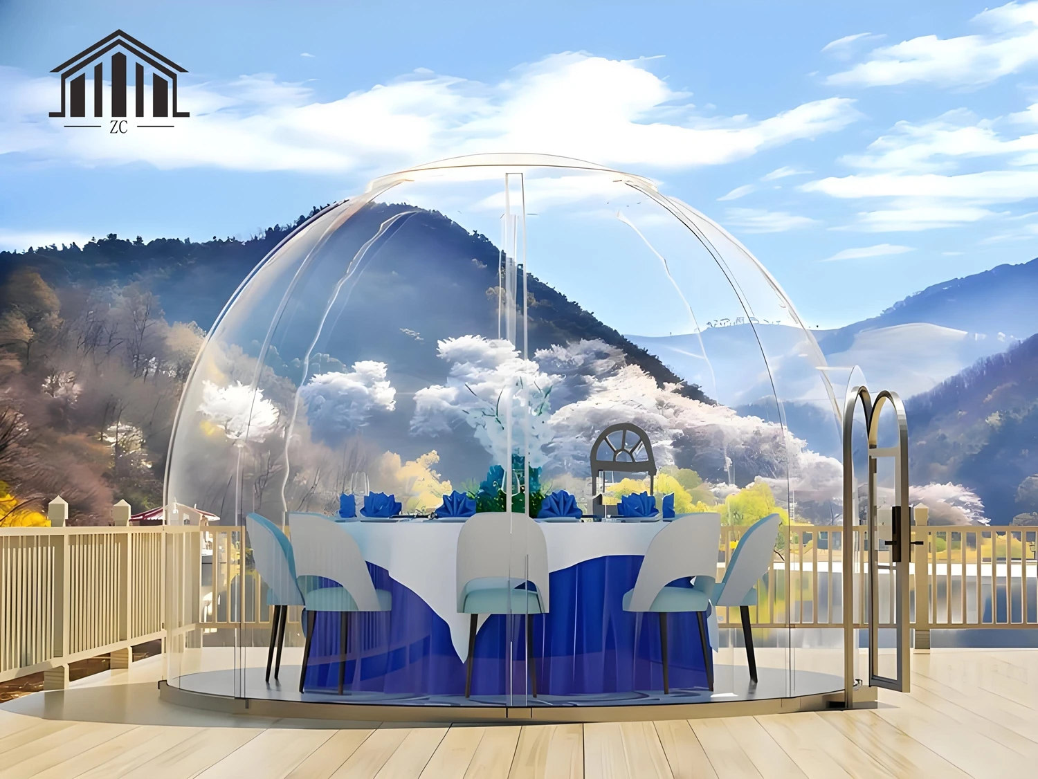 大容量球形ガゼボテント、屋外キャンプ用PVCカバー、アルミフ - Outdoor Camping Exhibition のレビューと価格