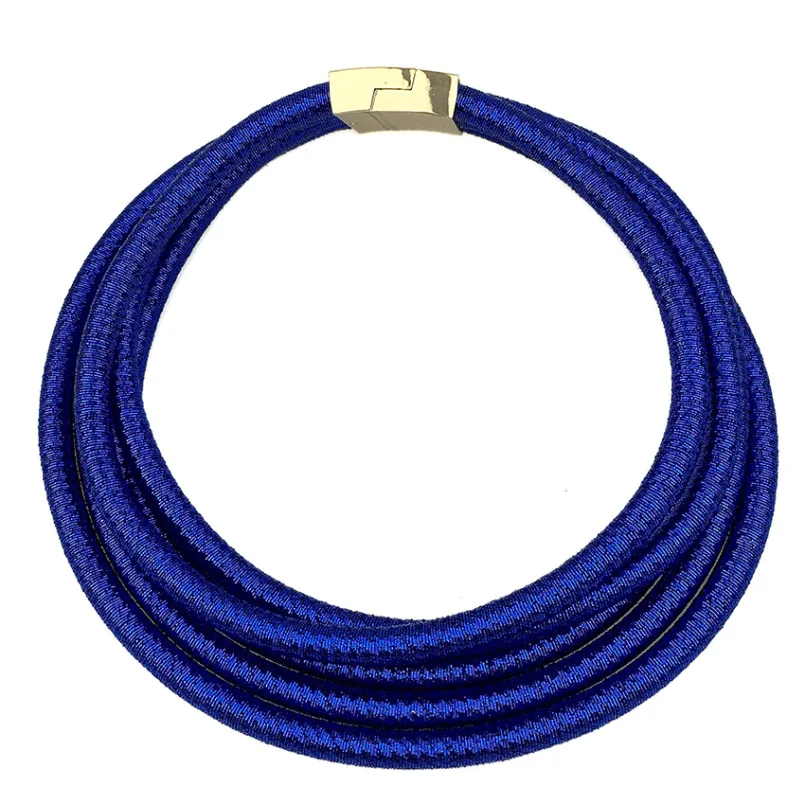 Multilayers Chokers Necklaces Chunky Collar Magnetism Button For Women Chocker Statement Necklace Maxi Jewelry Accessories 2022