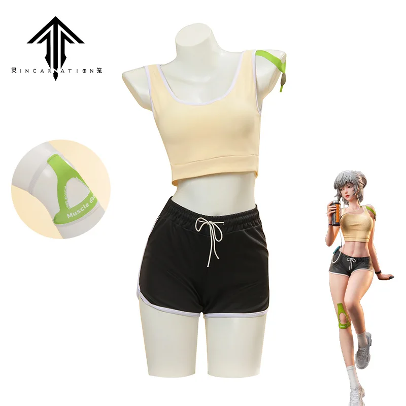 

Bai Yuekui Linglong: Incarnation Ling Cage Anime Women Cosplay Costume Daily Suit Halloween Party Clothes wig Sportswear