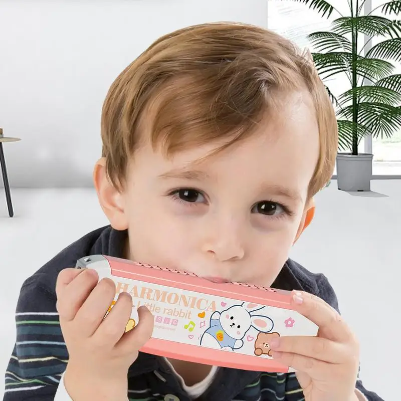 Kids Mondharmonica Cartoon 16-Hole Vroeg Onderwijs Muziekinstrument Speelgoed Muziek Leermiddelen Puzzel Vroeg Onderwijs Kleuterschool