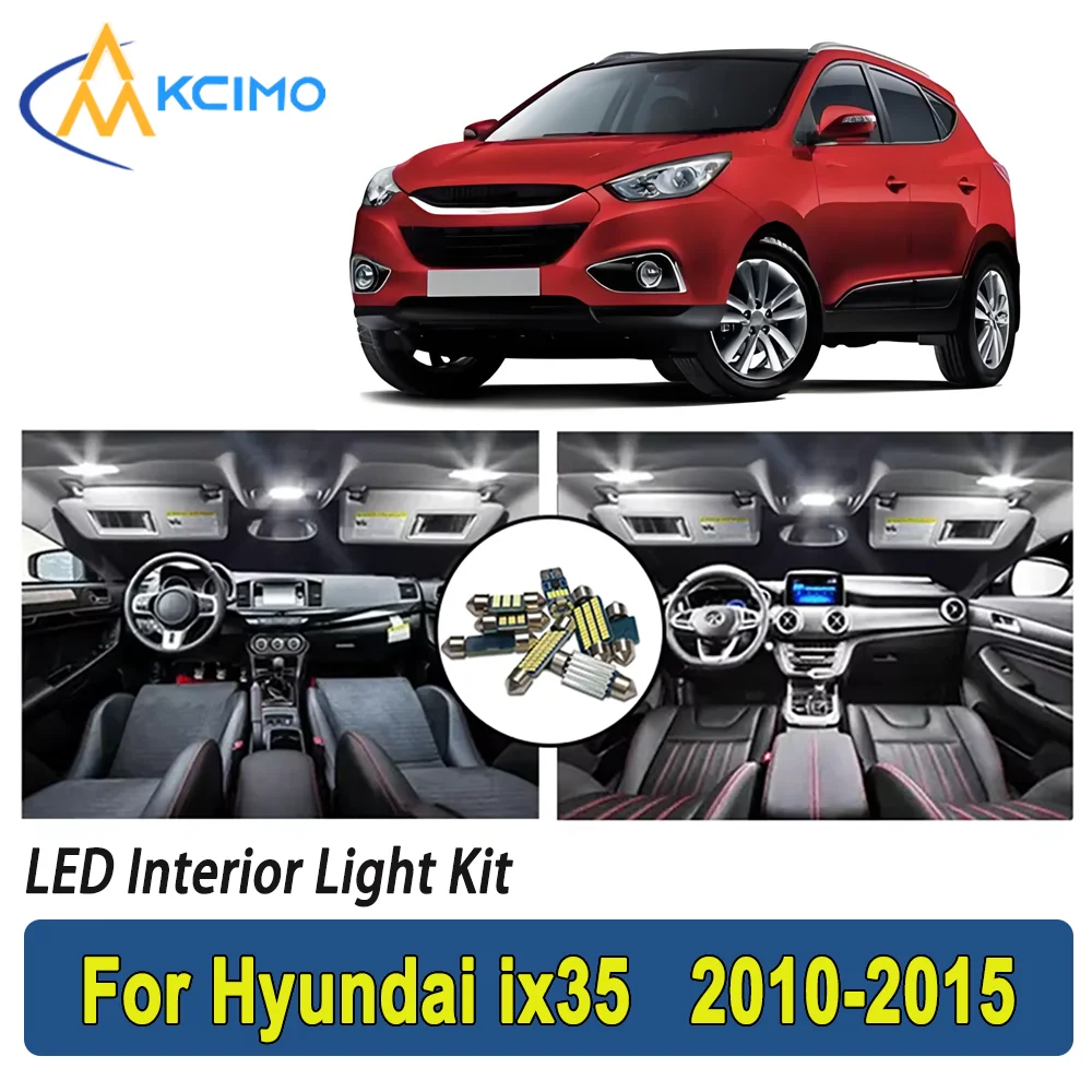 

Новая лампочка для Hyundai ix35 2010 2011 2012 2013 2014 2015 Премиум Яркий светодиодный внутренний купол Карта багажника Комплект автомобильных светодиодных ламп