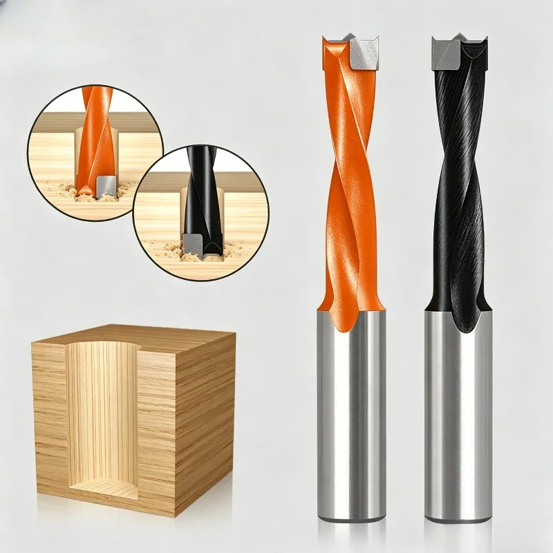 

Woodworking Row Drill Bit, Forward & Reverse Alloy Tungsten Steel 3-in-1 Hinge Opener Drill Bit for Woodworking Machine