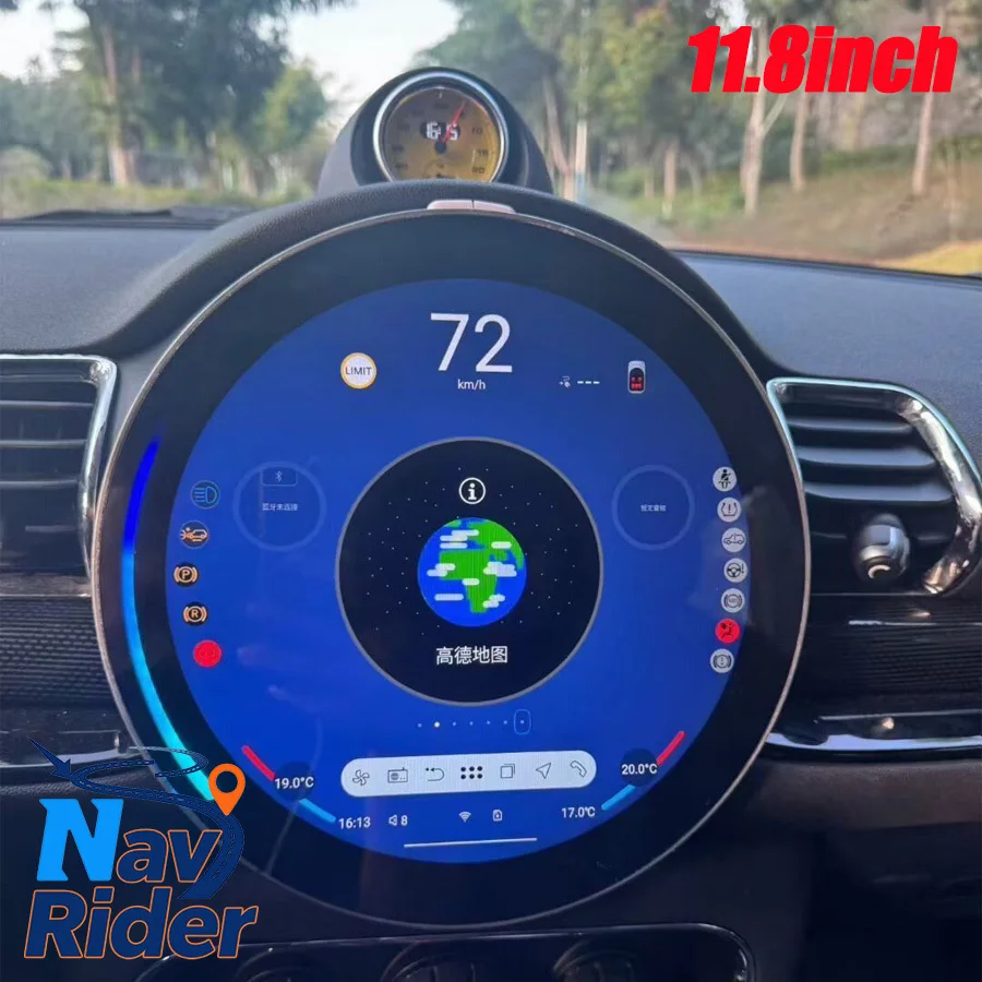 11.8inch Android Auto For BMW Mini One F55 Cooper F56 Clubman F54 2014-2020 Navi GPS Multimedia Player Carplay Stereo Audio DSP
