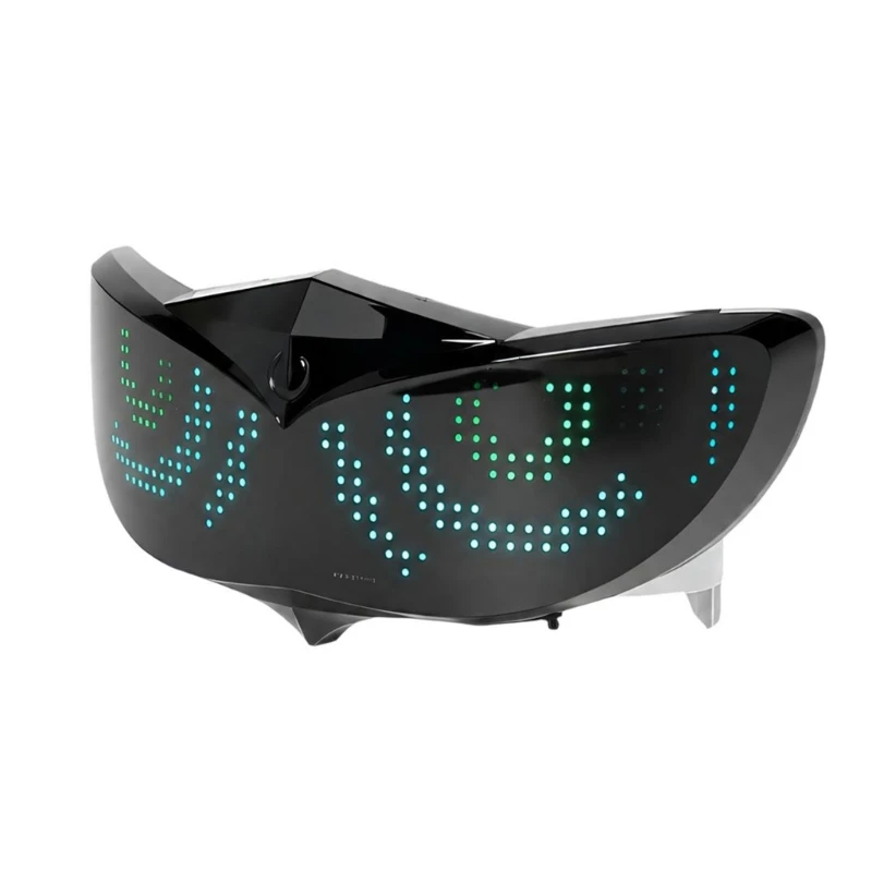 M76E Programmable Motorcycle Blinking Devil Eye Decorative Light App Controlled LED Styling Lamp, USB Powered Clip Mount Accent