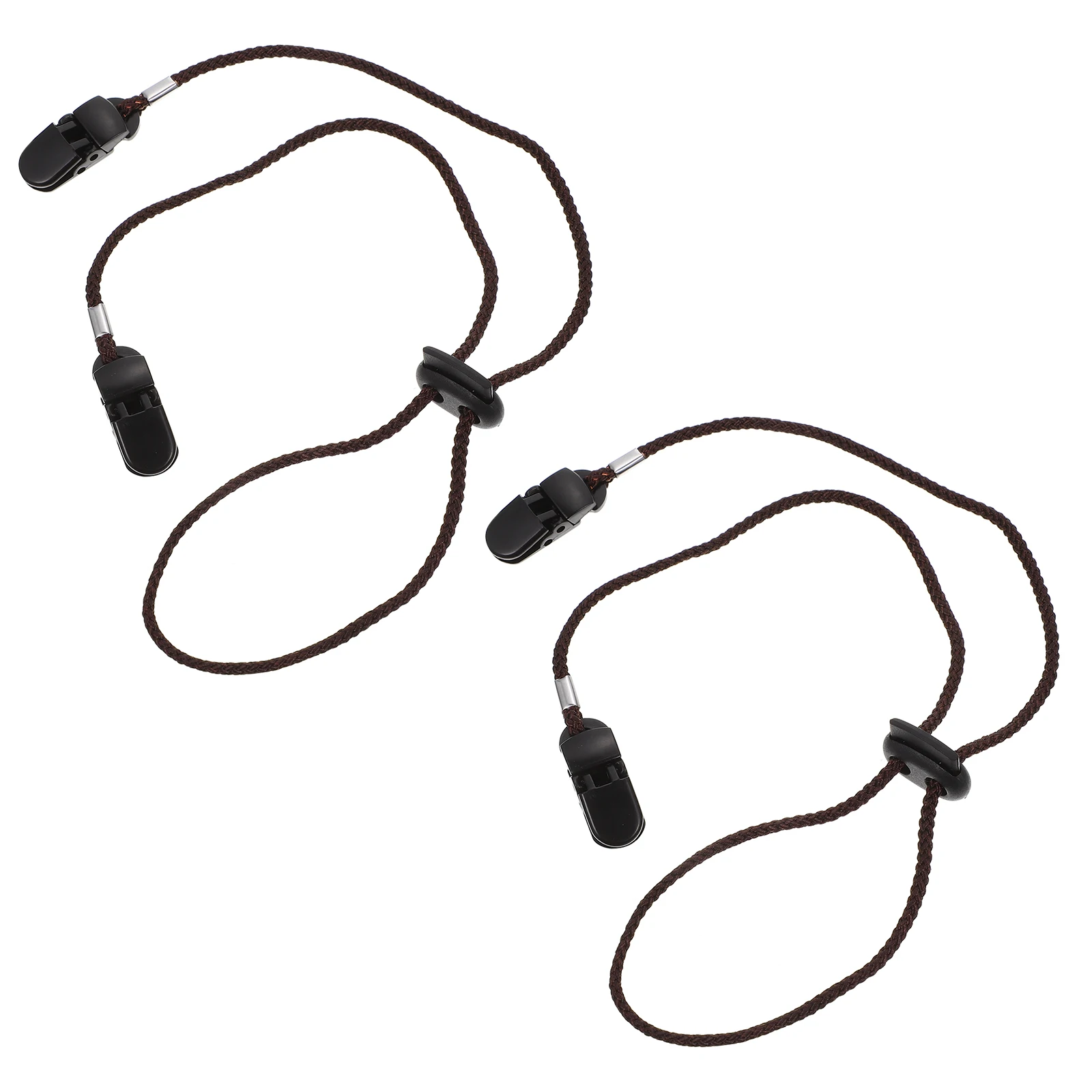 

2pcs Hat Clips Adjustable Anti-lost Hat Strap Multifunctional Cap Holder Outdoor Accessory Polyester ABS Material Practical