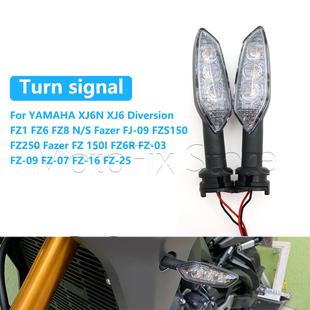 

Motorcycle Turn Signals Indicators Light For YAMAHA XJ6N XJ6 Diversion FJ09 FZ 03 07 09 10 25 FZ6 N/S FZ8 FZ1 N/S Fazer FZS150