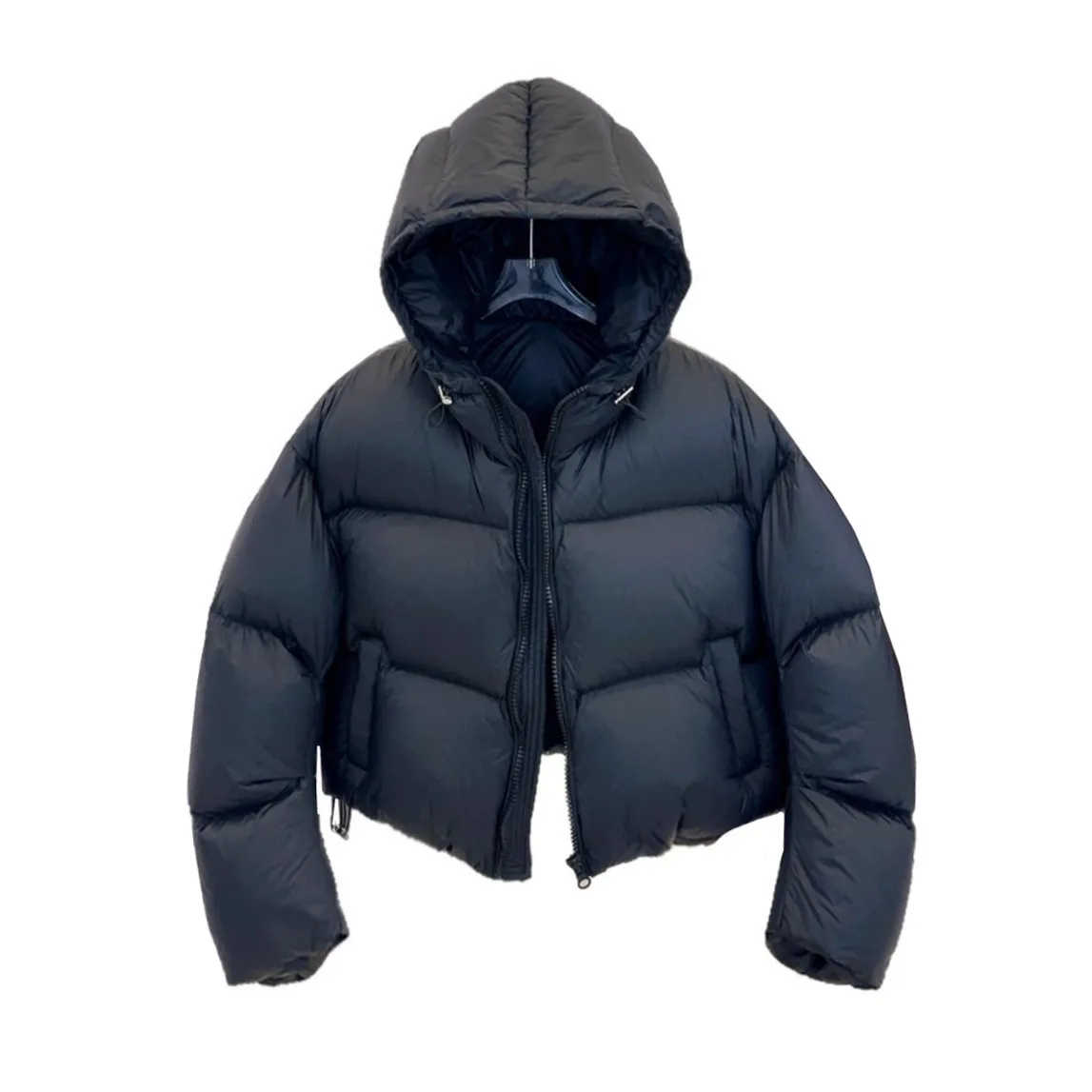 90% белый утиный пух, утепленный пуховик для женщин, короткий повседневный модный пуховик с капюшоном, свободная верхняя одежда для женщин