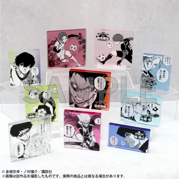 

Anime BLUE LOCK Michael Kaiser Nagi Seishiro Mikage Reo Cosplay Cartoon Acrylic Card Brick Mahjong Standing Sign Adorn Xmas Gift